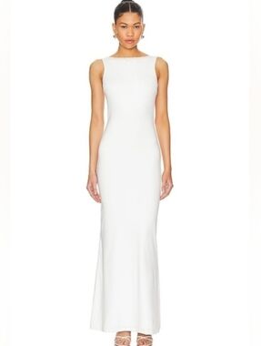 Superdown Astra Maxi Dress in White